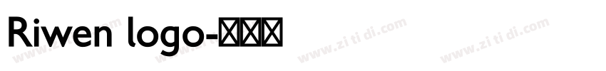Riwen logo字体转换